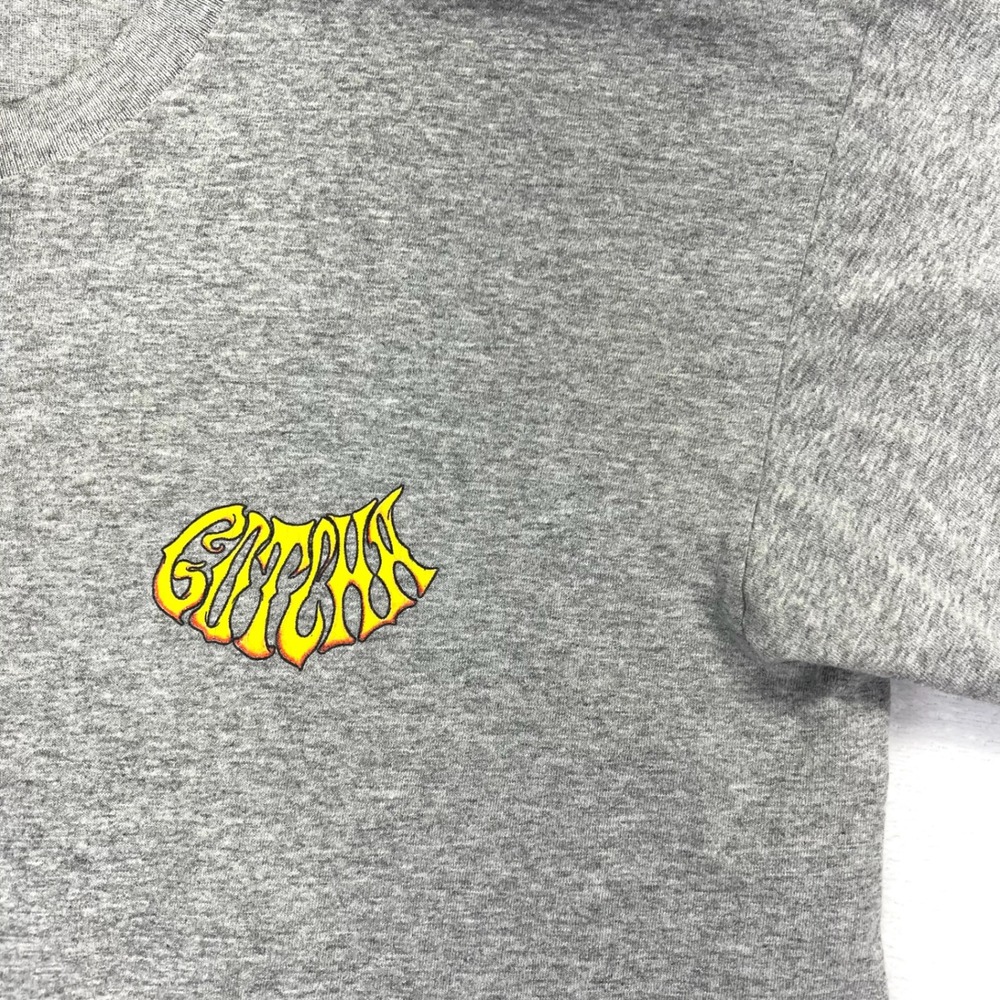 Gotcha Dragon Graphic T-Shirt Mens L Grey Vintage 90s‎ Surf Skate Short Sleeve - Picture 2 of 8